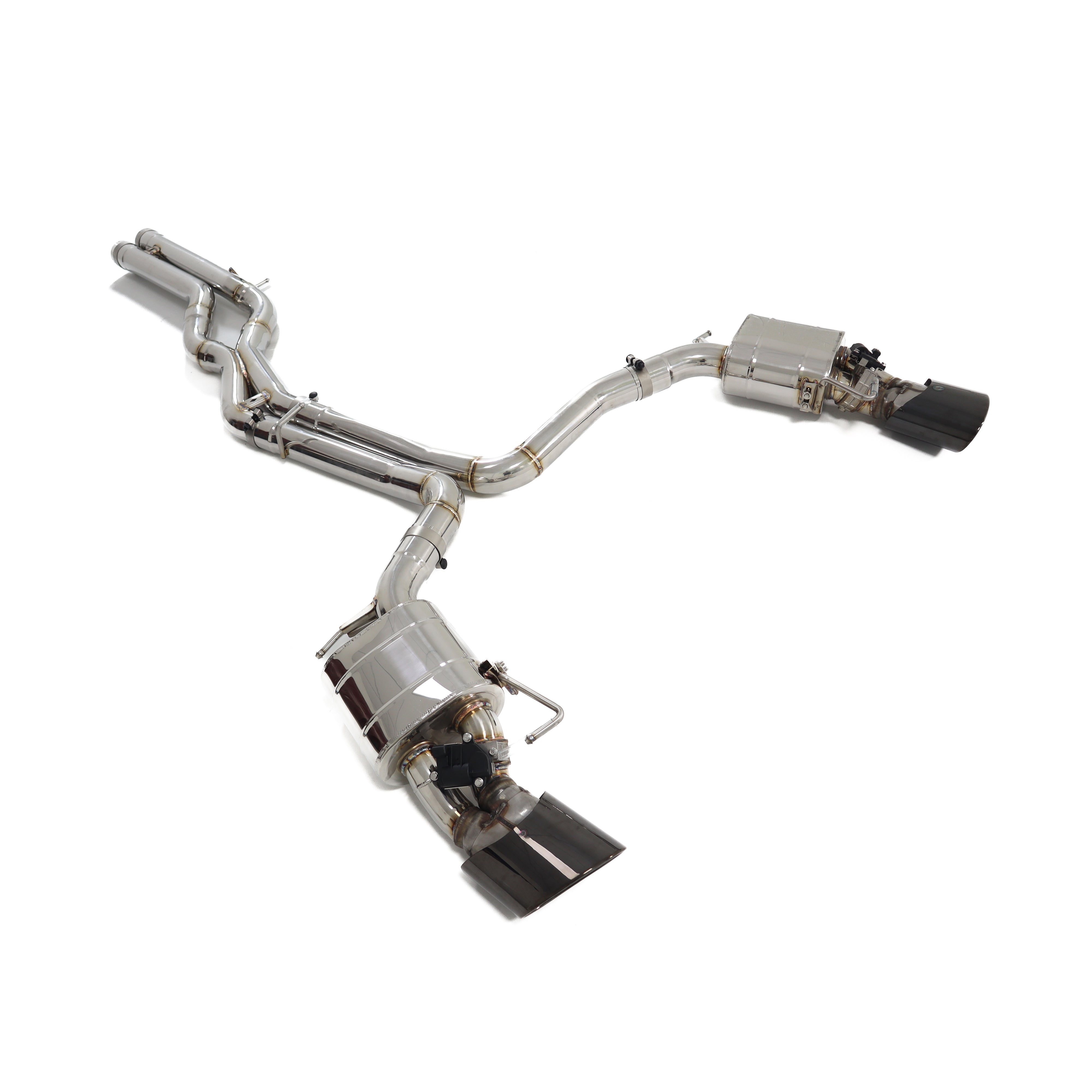 Audi RS7 Stainless steel exhaust with multiple pipes and mufflers for improved durability and sound
