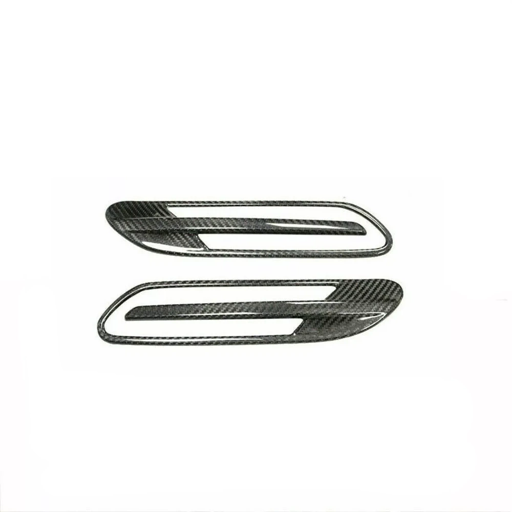 Carbon fiber side vents trim piece for enhanced vehicle style