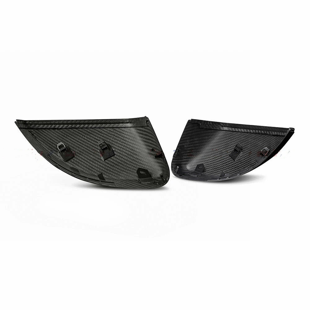 Carbon fiber side mirror covers for enhanced vehicle style