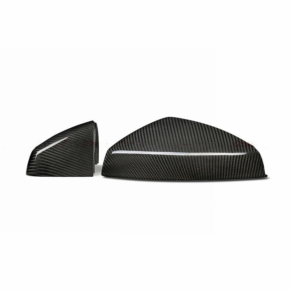 Carbon fiber side mirror covers for enhanced vehicle style