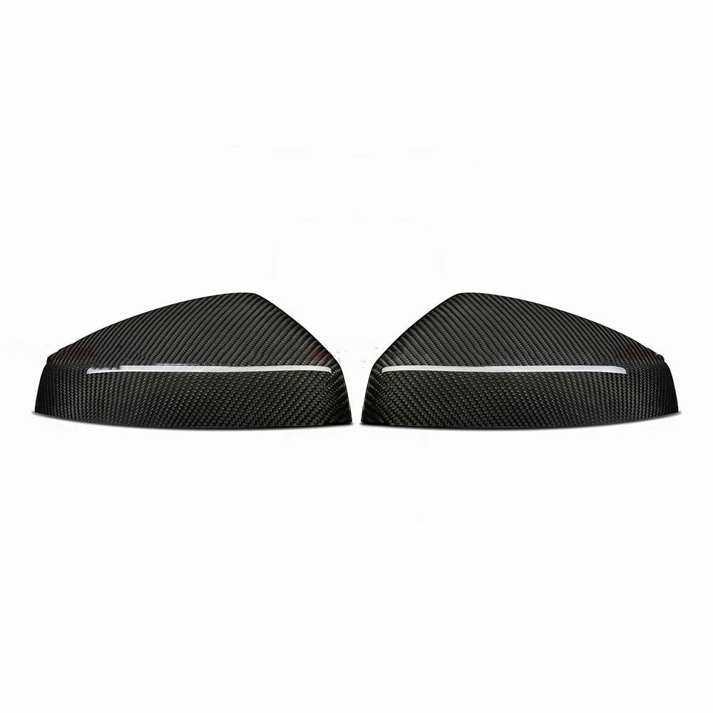 Carbon fiber side mirror covers for enhanced vehicle style