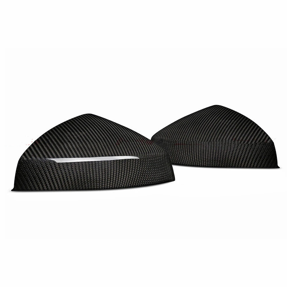 Carbon fiber side mirror covers for enhanced vehicle style