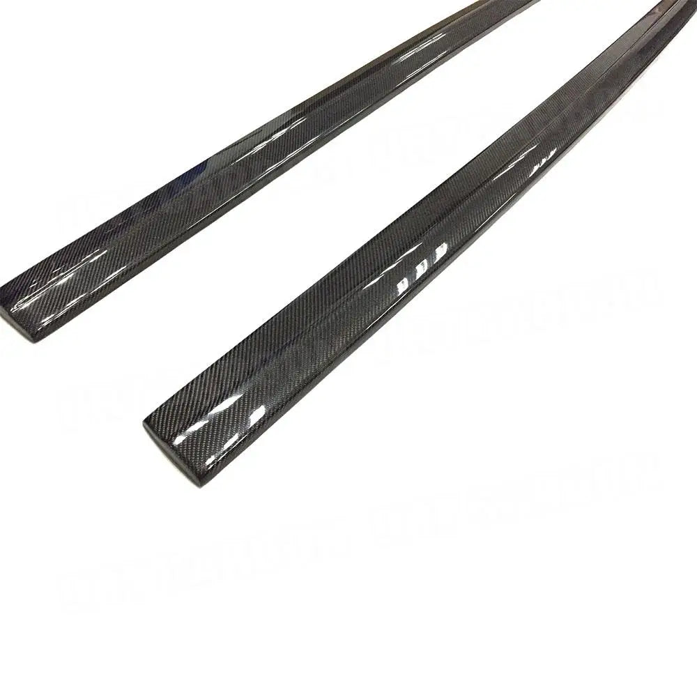 Dark metal bars with cutout patterns for audi rs3 carbon fiber upgrades