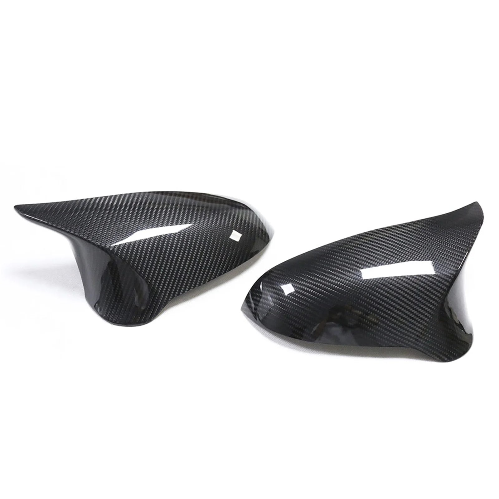 Carbon fiber side mirror covers for vehicles