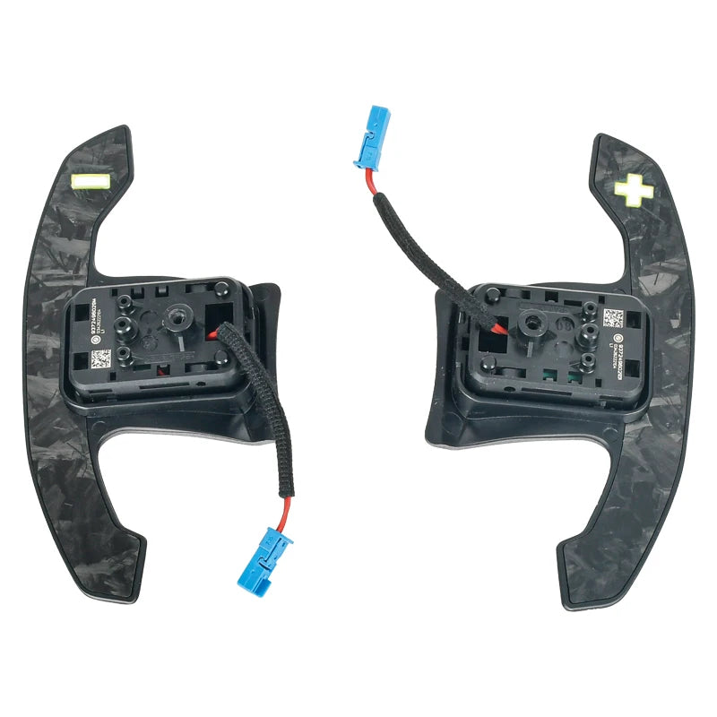 Magnetic carbon paddle shifters for steering wheel control