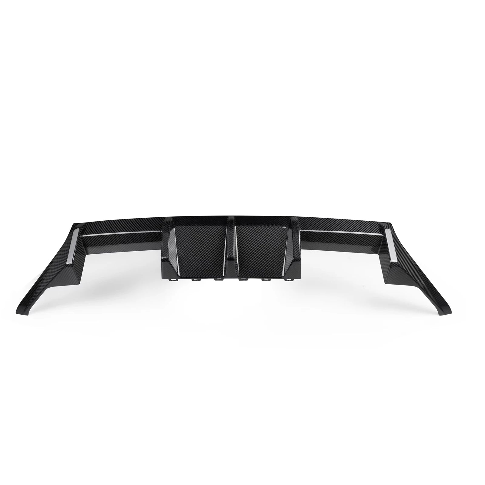 Carbon fiber rear diffuser for enhanced vehicle performance