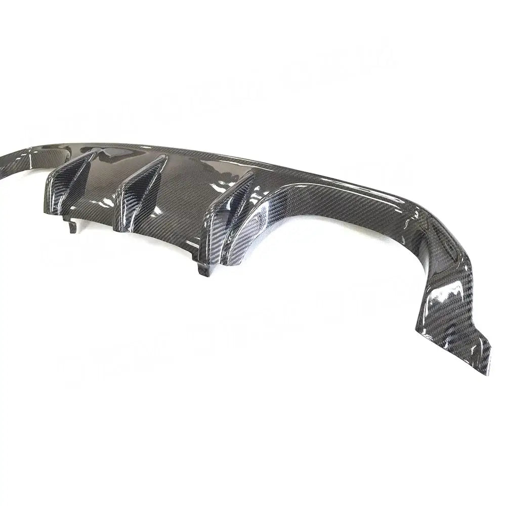 Carbon fiber rear diffuser for enhanced performance cars