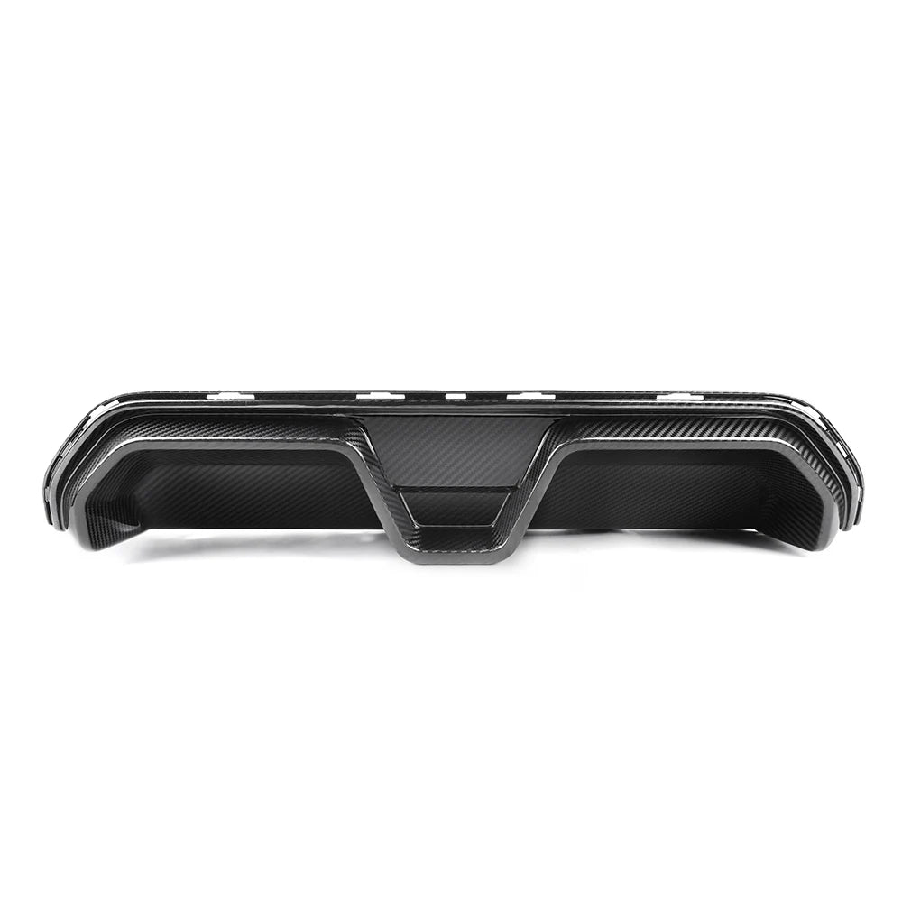 Dry carbon fiber rear diffuser for high-performance vehicles