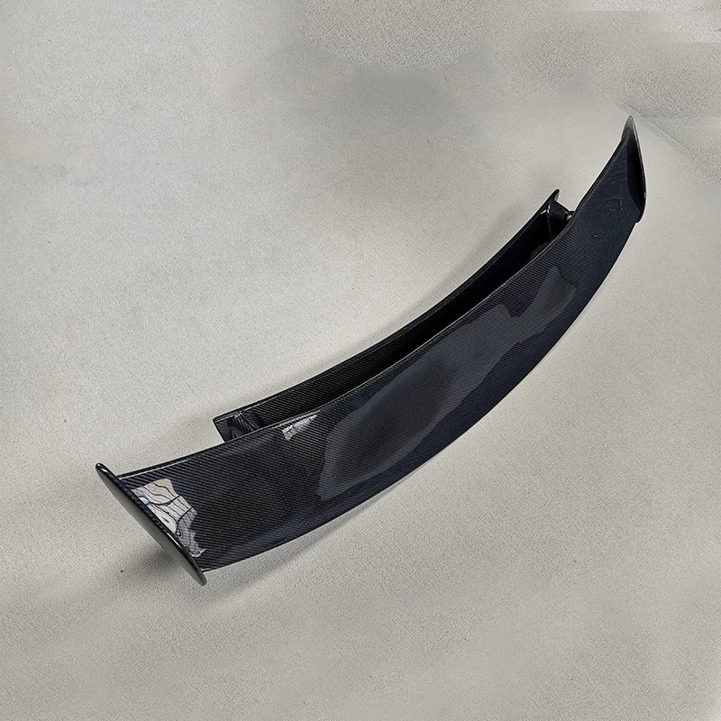 Curved carbon fiber automotive spoiler wing