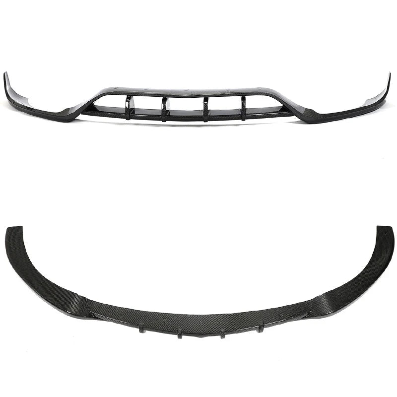 Carbon fiber front bumper for mercedes-benz w213 e63 aerodynamic design