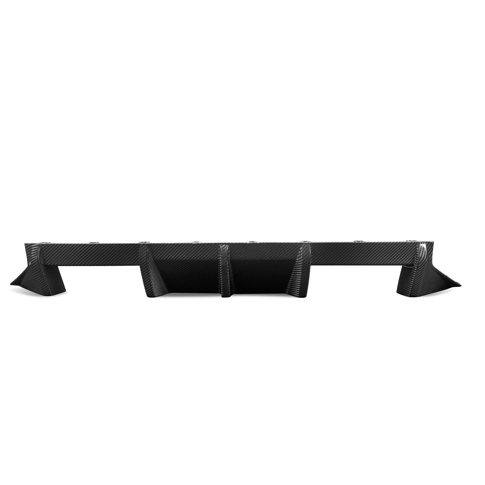 Carbon fiber rear diffuser for enhanced vehicle performance