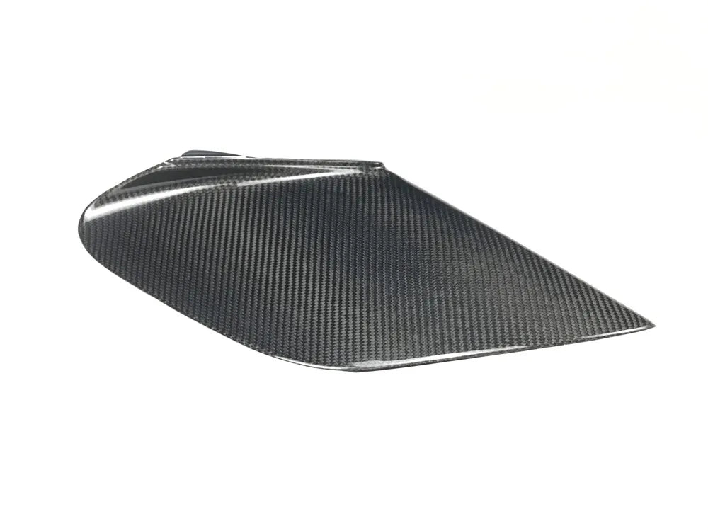 Carbon fiber automotive hood scoop and air intake upgrade