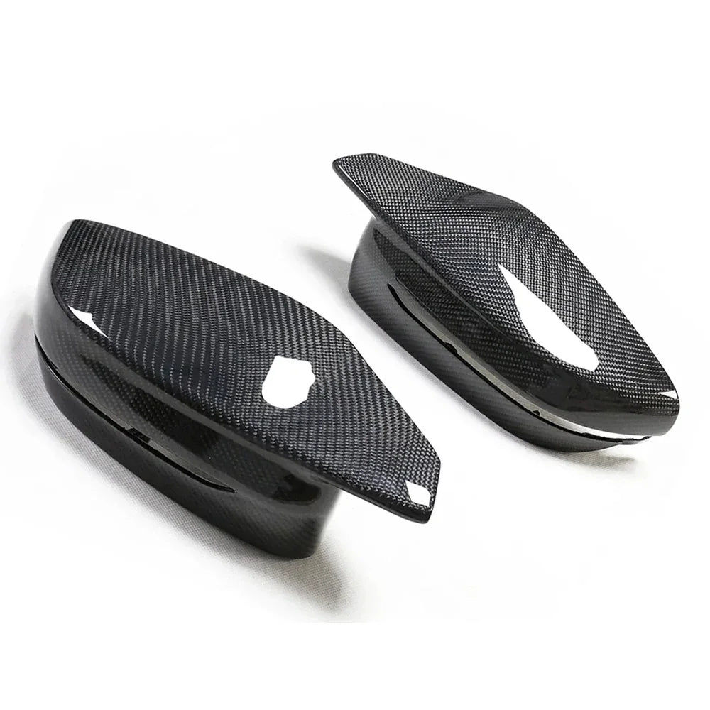 Carbon fiber side mirror covers for vehicles