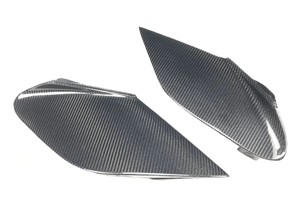 Carbon fiber automotive hood scoop and air intake upgrade