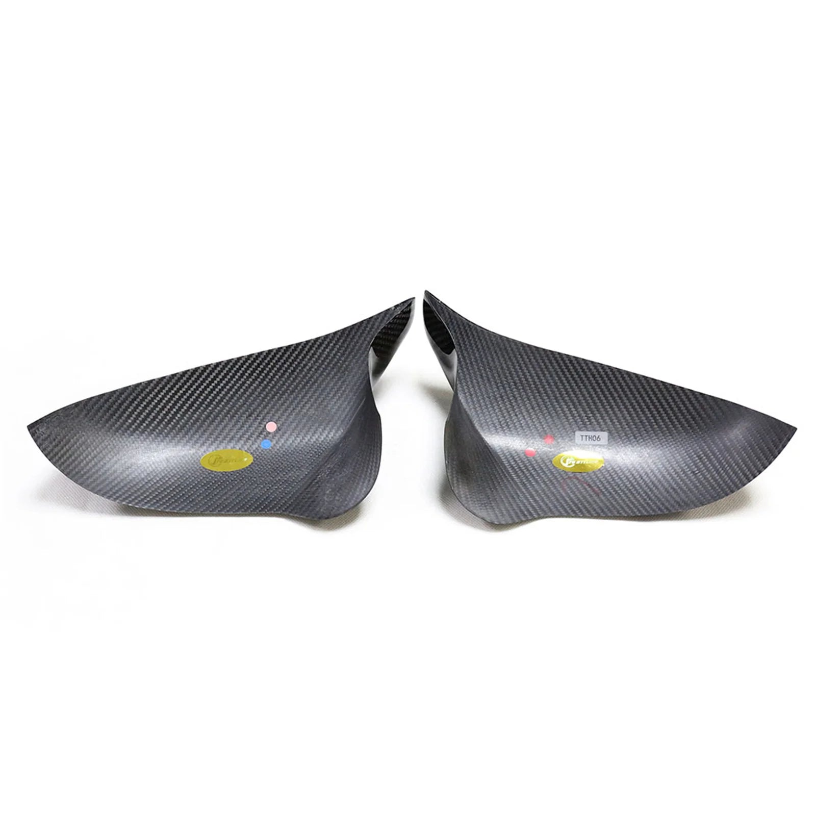 Carbon fiber side mirror covers for vehicles